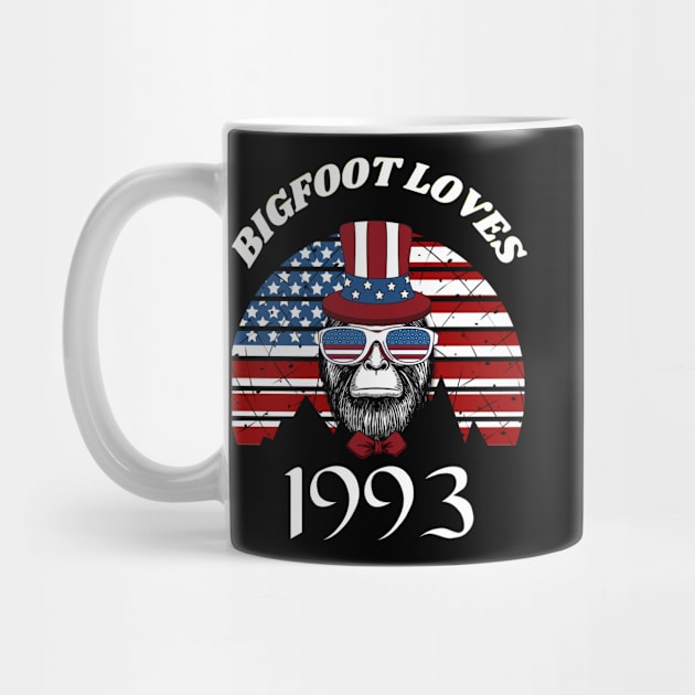 Bigfoot loves America and People born in 1993 by Scovel Design Shop